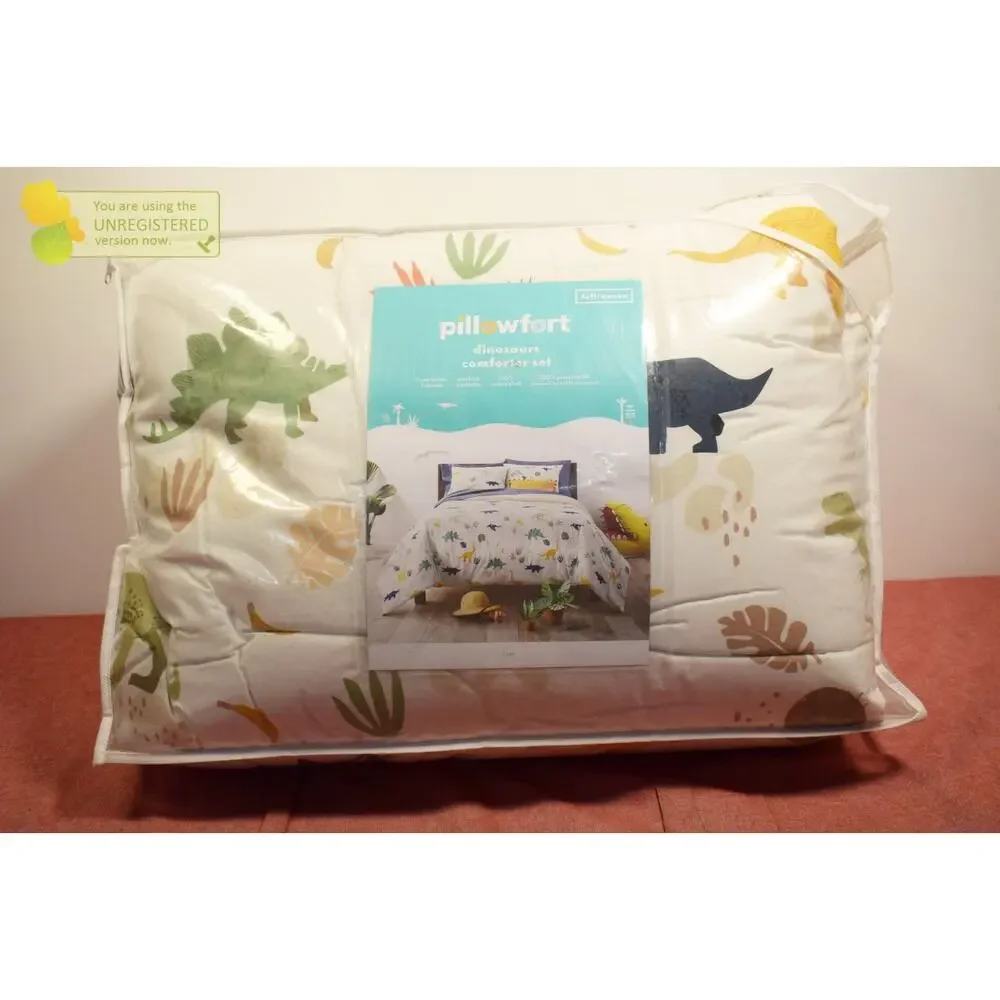 Pillowfort Full/Queen Dinosaur Kids' Comforter Set (Marks)